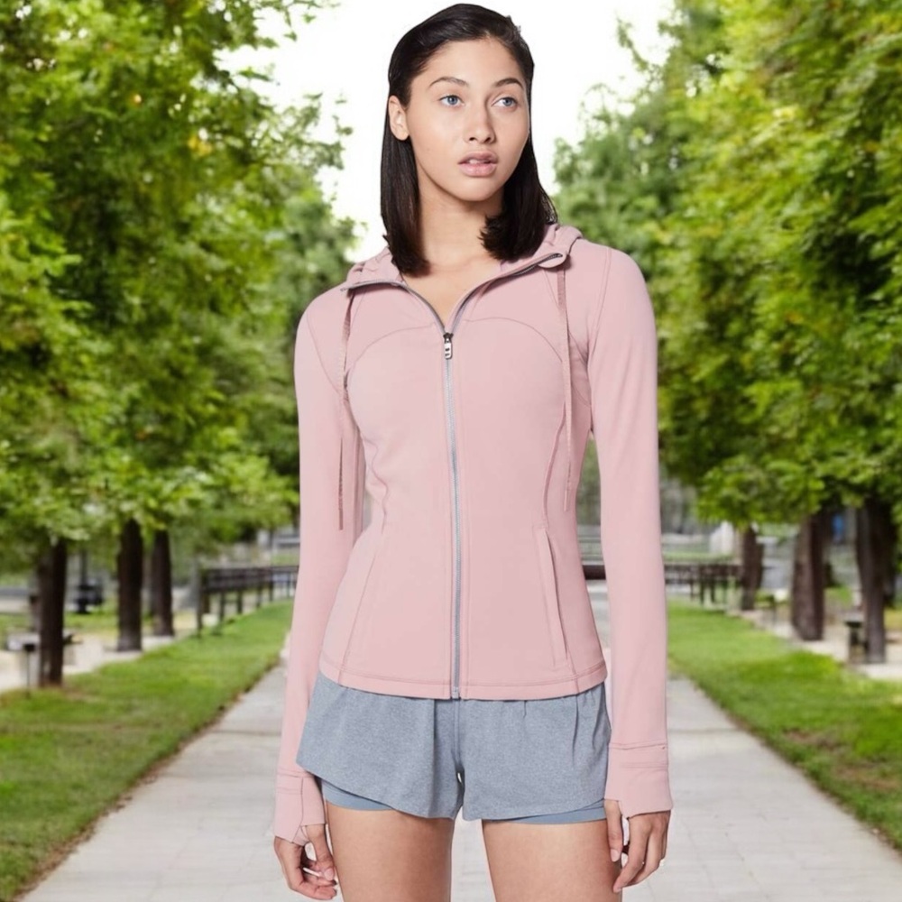 Lululemon Hooded Define Jacket Nulu in Vintage Mauve Sz 10